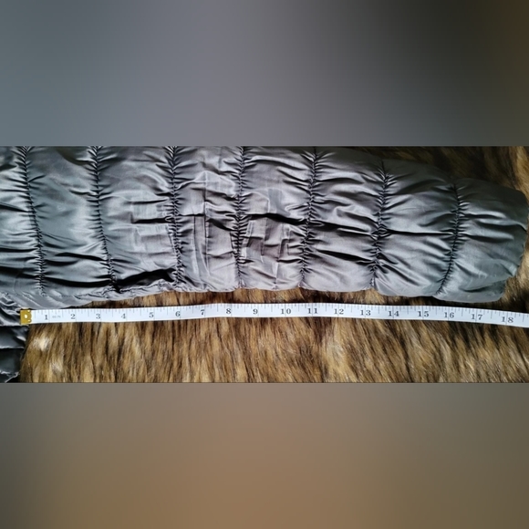 Apt 9 Silver/Grey Hooded Quilted Puffer Coat Size Small - Picture 15 of 15